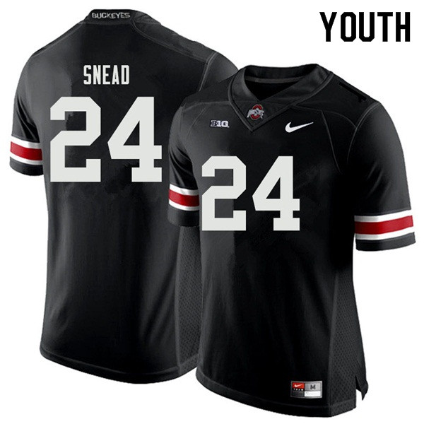 Youth #24 Brian Snead Ohio State Buckeyes College Football Jerseys Sale-Black